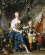 Portrait of Jeanne Louise de Lorraine, Mademoiselle de Lambesc (1711-1772) and her brother Louis de Lorraine, Count then Prince of Brionne